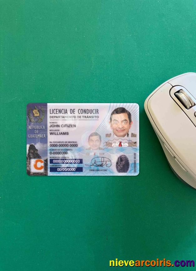 Guatemala driving license photolook